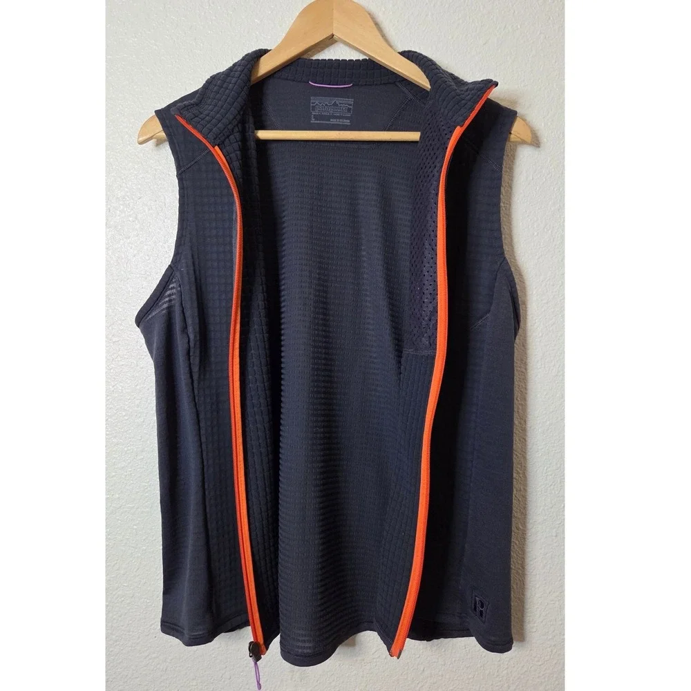 Patagonia Womens R1 Polartec Grid Fleece Vest Outdoor Gorpcore Hiking Layer Lrg - Picture 6 of 10